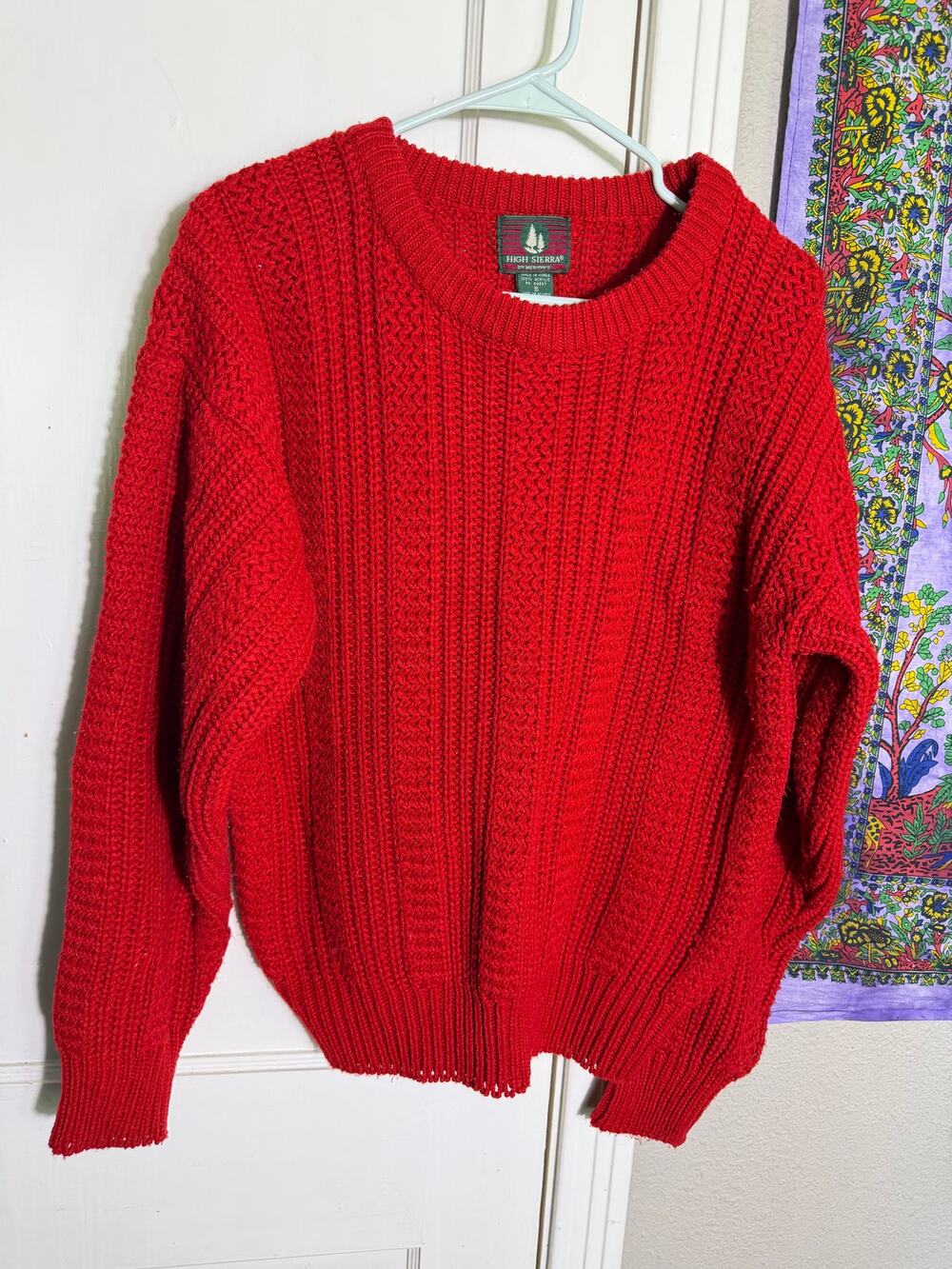 Vintage 90s High Sierra Red Sweater Mens S Mervyns